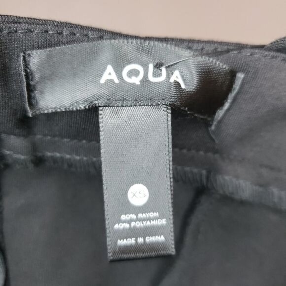 NWT Aqua Hem Ponte Dress in black Size XS - Picture 9 of 10